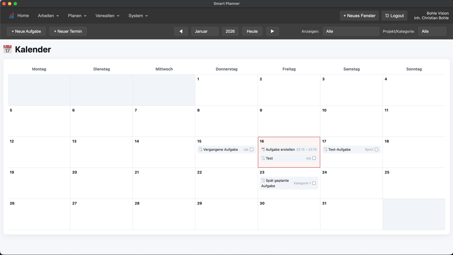 BVSP - Geschäftliche Nutzung