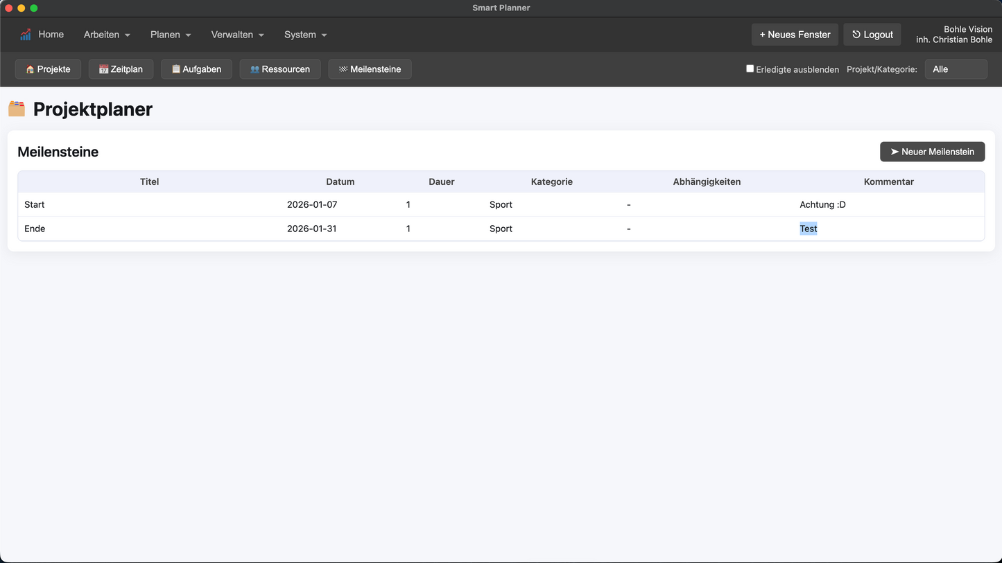 BVSP - Persönliche Nutzung